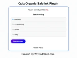 Quiz Safelink Plugin